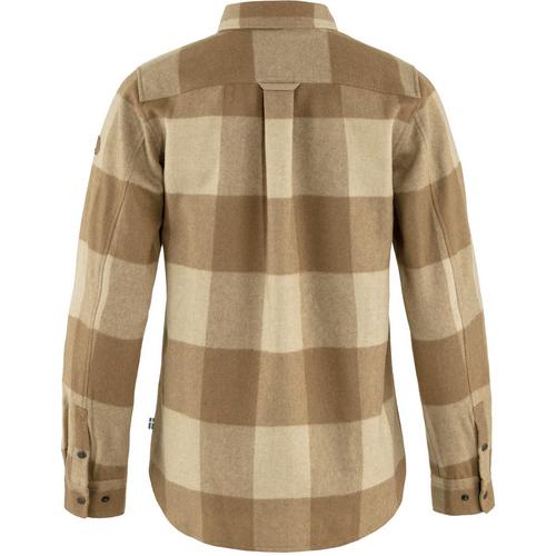 Rückansicht von FJÄLLRÄVEN Canada Shirt L/S Langarmshirt Damen Braun