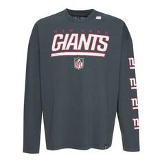 Re:Covered NFL New York Giants Oversized L/S Washed Langarmshirt Herren Black