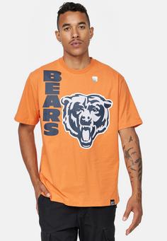 Rückansicht von Re:Covered NFL Bears Relaxed Printshirt Herren Orange