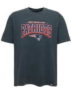 Re:Covered NFL Patriots 17 Washed Relaxed Printshirt Herren Black