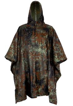 Black Snake RipStop Regen Scape Poncho Flecktarn