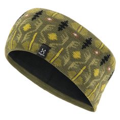 Haglöfs Mountain Jaquard Headband Skimütze Olive Green Pattern