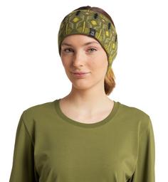 Rückansicht von Haglöfs Mountain Jaquard Headband Skimütze Olive Green Pattern