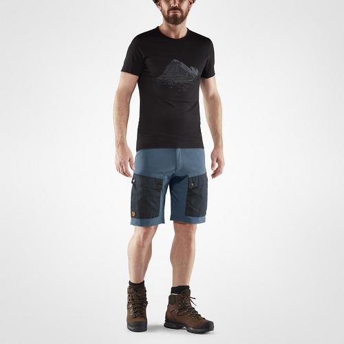 Rückansicht von FJÄLLRÄVEN Bermuda Keb Funktionsshorts Herren Marine