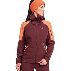 Rückansicht von Schöffel Softshell Jacket Kals L Outdoorjacke Damen 2965 rot