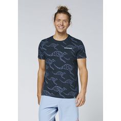 Rückansicht von Chiemsee T-Shirt T-Shirt Herren 4845 Dark Blue/Medium Blue