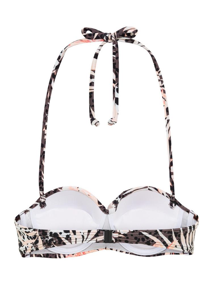 Buffalo Buffalo B&uuml;gel-Bandeau-Bikini-Top Bikini Oberteil Damen - braun-apricot - 0 | SportScheck