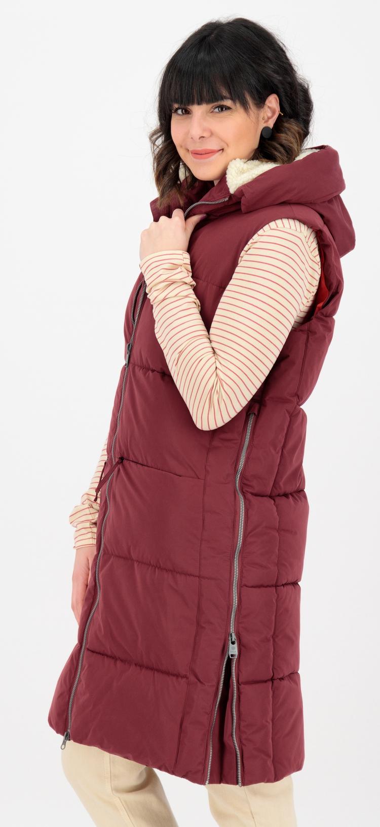 KILLTEC KILLTEC GILMOUR LONG VEST Parka Damen - wine red - 0 | SportScheck