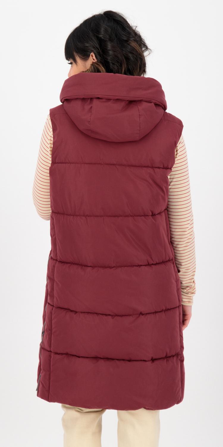 KILLTEC KILLTEC GILMOUR LONG VEST Parka Damen - wine red - 0 | SportScheck