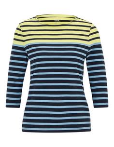 JOY sportswear CELIA T-Shirt Damen pale lemon stripes