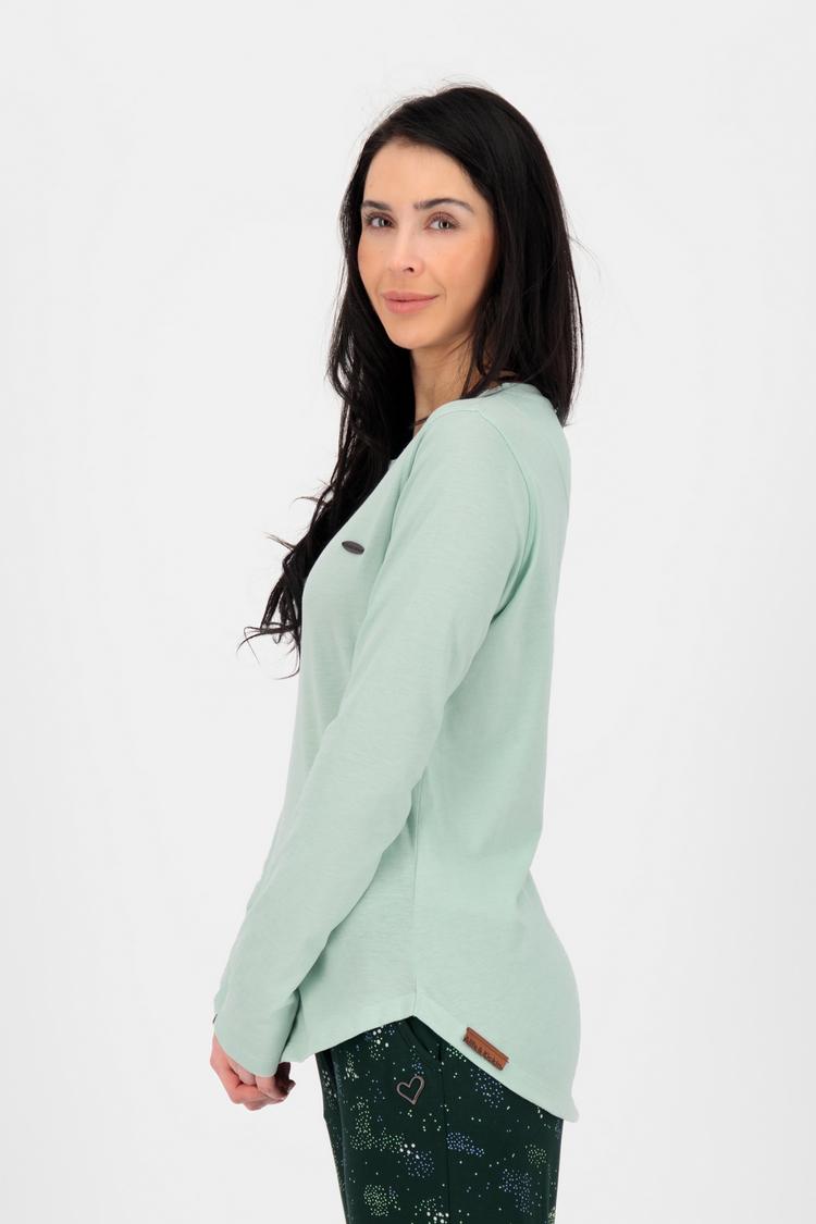 ALIFE AND KICKIN ALIFE AND KICKIN LeaAK A Langarmshirt Damen - fresh mint melange - 1 | SportScheck
