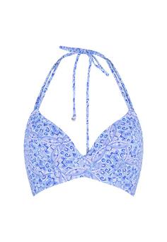 LingaDore Triangle Bikini Bikini Oberteil Damen Blue paisley print