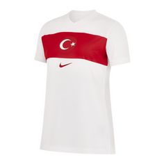 Nike Türkei Trikot Home EM 2024 Damen Fußballtrikot Damen weissrot