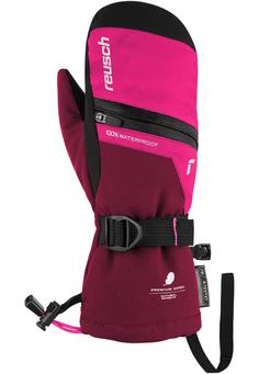 Rückansicht von Reusch Lando R-TEX® XT Junior Mitten Skihandschuhe 3347 cerise/pink glo