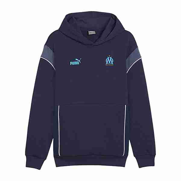 PUMA Olympique Marseille Ftbl Hoody Sweatshirt schwarzblau