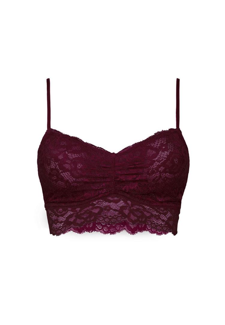 Snocks Snocks Spitzen-BH BH Damen - Weinrot - 0 | SportScheck