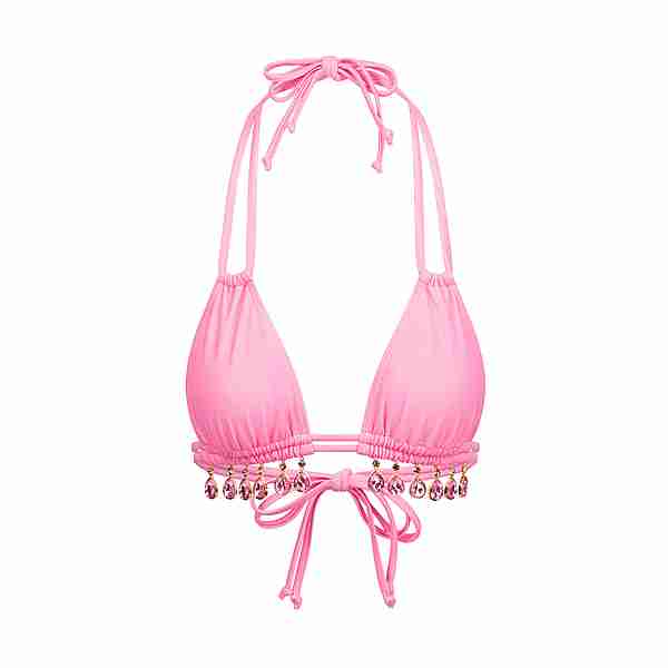 Moda Minx Selene Droplet Double Strap Triangle Bikini Oberteil Damen Pink
