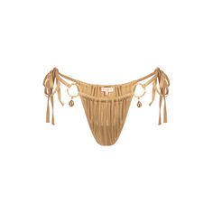 Moda Minx Crete Pendant Hoop Bikini Hose Damen Gold Shimmer