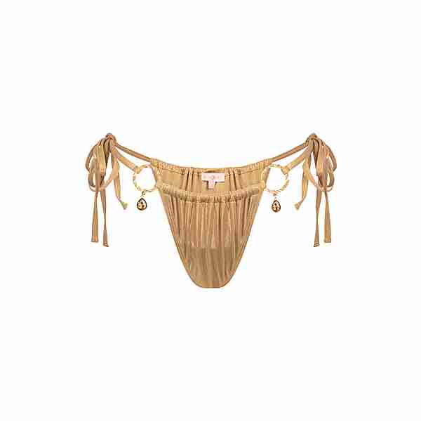 Moda Minx Crete Pendant Hoop Bikini Hose Damen Gold Shimmer