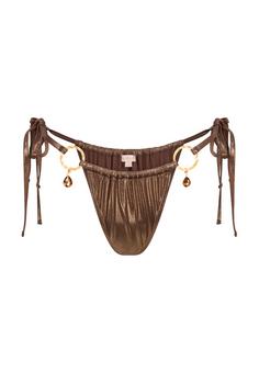 Moda Minx Crete Pendant Hoop Bikini Hose Damen Brown Shimmer