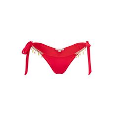Moda Minx Seychelles Tie Side Brazilian Bikini Hose Damen Red