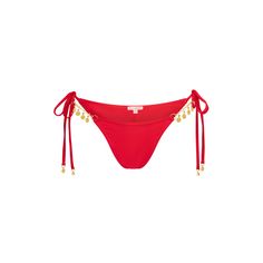 Moda Minx Valentina Coin Tie Side Bikini Hose Damen Red