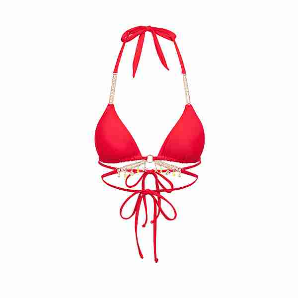Moda Minx Seychelles Triangle Wrap Bikini Oberteil Damen Red