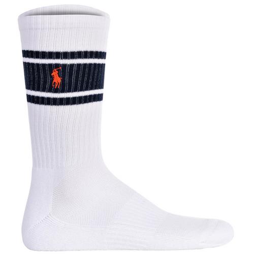 Rückansicht von Polo Ralph Lauren Socken Socken Herren Weiß/Blau/Grün/Orange/Grau