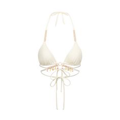 Moda Minx Seychelles Triangle Wrap Bikini Oberteil Damen Coconut
