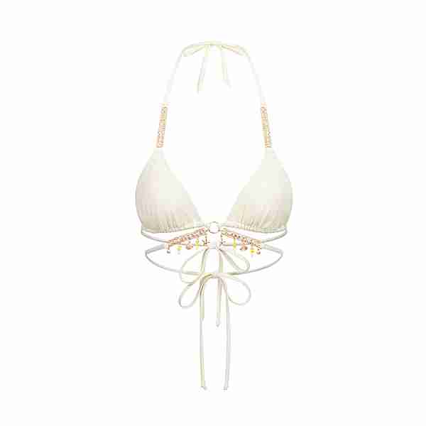 Moda Minx Seychelles Triangle Wrap Bikini Oberteil Damen Coconut