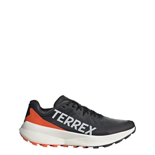 Rückansicht von adidas Terrex Agravic Speed Trailrunning-Schuh Wanderschuhe Damen Core Black / Grey One / Impact Orange