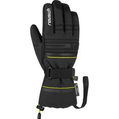 Rückansicht von Reusch Kondor R-TEX® XT Skihandschuhe 7752 black/safety yellow