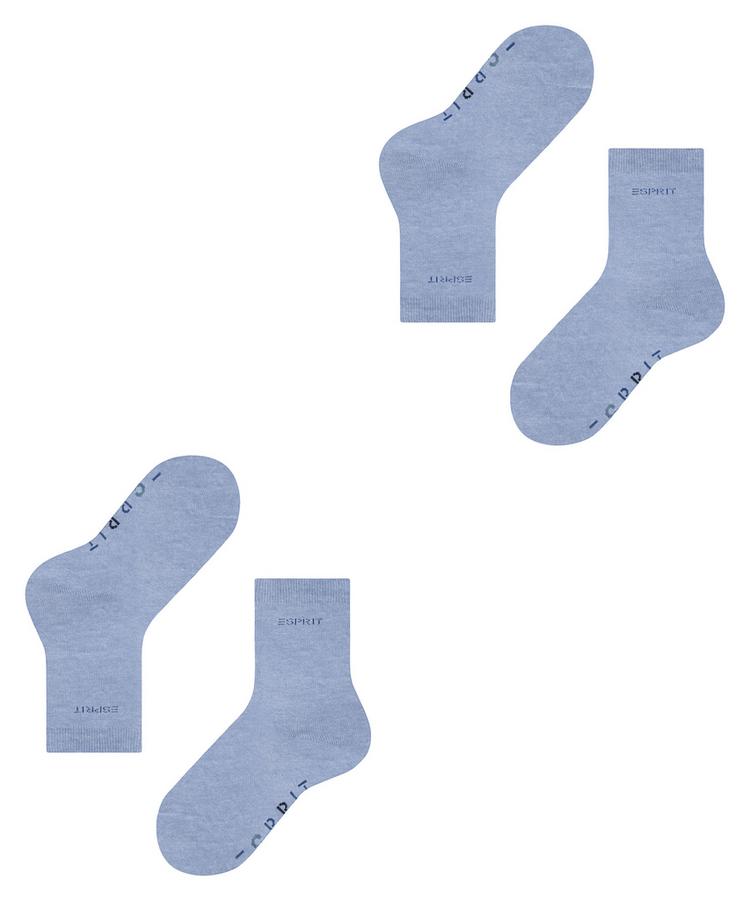 ESPRIT ESPRIT Foot Logo SO  2-Pack Socken Kinder - jeans mel. (6458) - 2 | SportScheck
