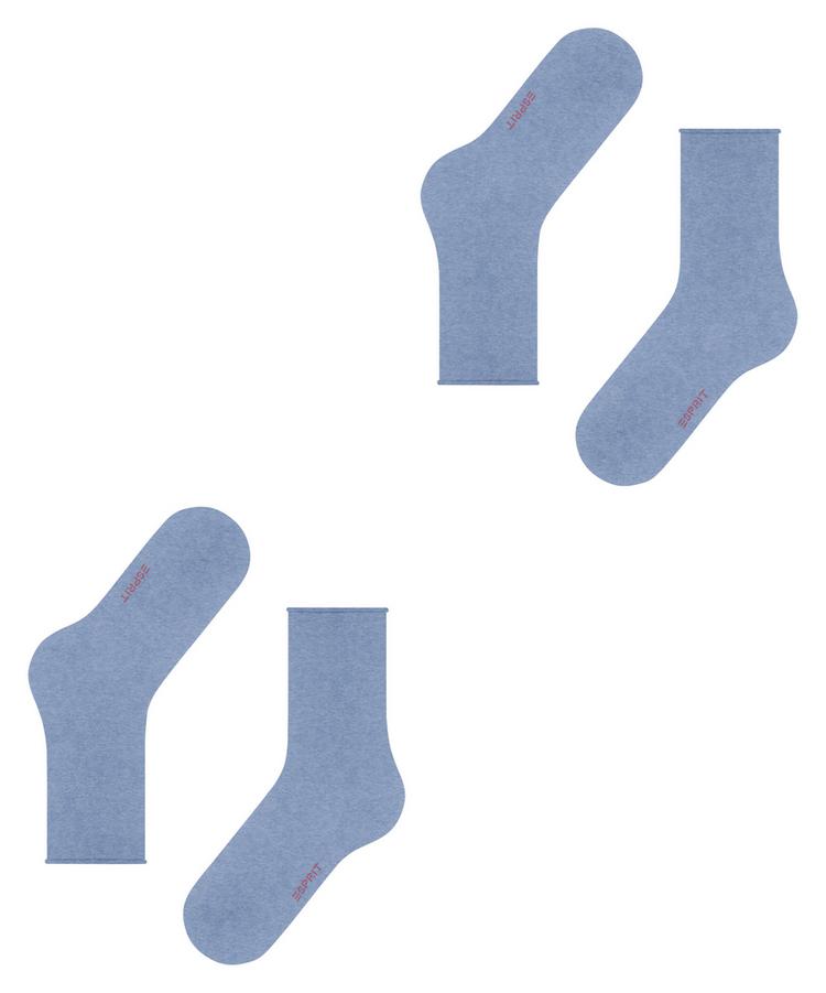 ESPRIT ESPRIT Basic Pure SO 2-Pack Socken Damen - jeans mel. (6458) - 2 | SportScheck