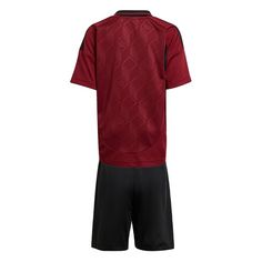 Rückansicht von adidas Belgien 24 Mini-Heimausrüstung Fußballtrikot Kinder Team Coll Burgundy 2 / Black