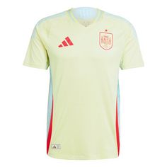adidas Spanien 2024 Auswärtstrikot Authentic Fußballtrikot Herren Pulse Yellow / Halo Mint