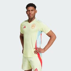 Rückansicht von adidas Spanien 2024 Auswärtstrikot Authentic Fußballtrikot Herren Pulse Yellow / Halo Mint