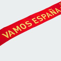 Rückansicht von adidas Spanien Fußballschal Schal Better Scarlet / Bold Gold