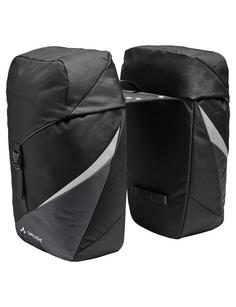 Rückansicht von VAUDE TwinRoadster Fahrradtasche black