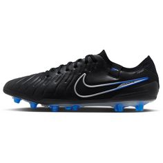 Rückansicht von Nike Tiempo Legend 10 Elite Fußballschuhe Herren schwarz / blau