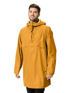 Rückansicht von VAUDE Comyou Poncho Coat Poncho burnt yellow