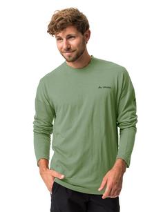 Rückansicht von VAUDE Men's Yaras LS Wool Shirt T-Shirt Herren willow green