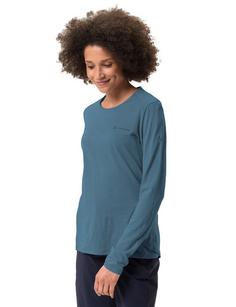 Rückansicht von VAUDE Women's Yaras LS Wool Shirt T-Shirt Damen blue gray
