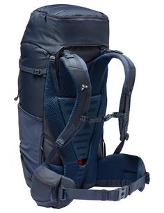 Rückansicht von VAUDE Asymmetric 52+8 Wanderrucksack eclipse