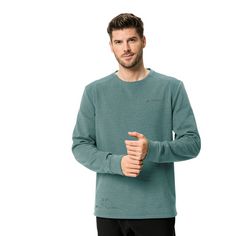 Rückansicht von VAUDE Men's Cyclist Sweater Sweatshirt Herren dusty moss