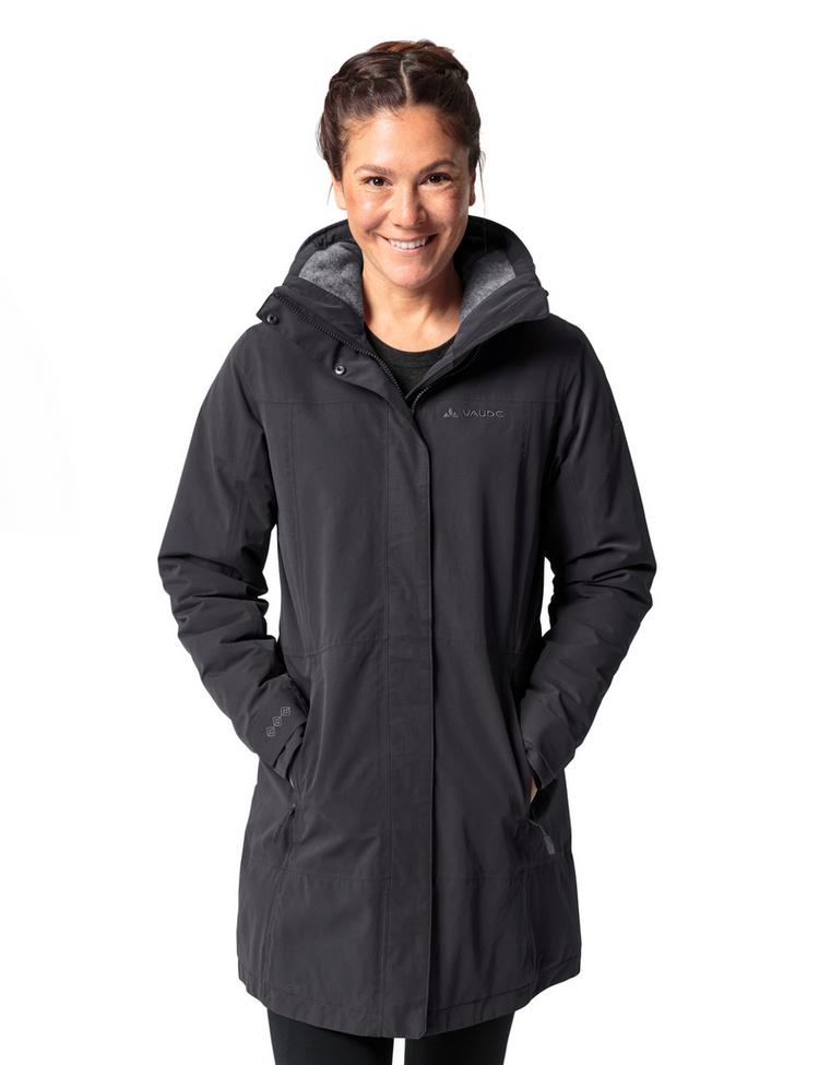 VAUDE VAUDE Women's Skomer Wool Parka II Outdoorjacke Damen - black - 0 | SportScheck