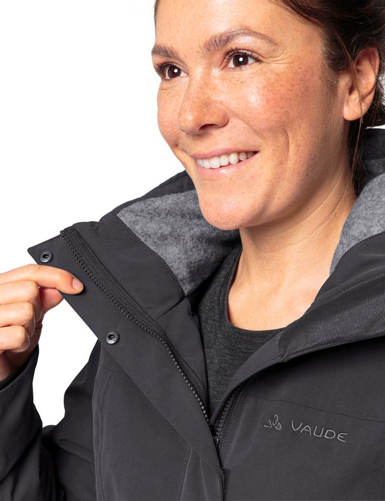 VAUDE VAUDE Women's Skomer Wool Parka II Outdoorjacke Damen - black - 1 | SportScheck