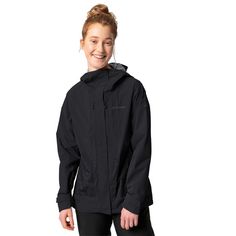 Rückansicht von VAUDE Women's Comyou Rain Jacket Outdoorjacke Damen black