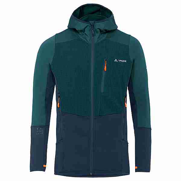 VAUDE Men's Monviso Hooded Grid Fleece Jacket Outdoorjacke Herren mallard green