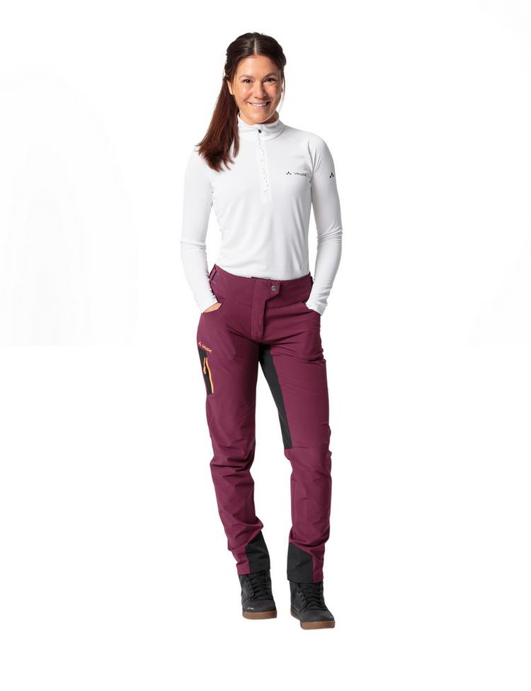 VAUDE VAUDE Women's Qimsa Light Softshell Pants Funktionshose Damen - cassis - 2 | SportScheck